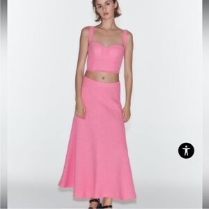 Zara Pink Skirt Set